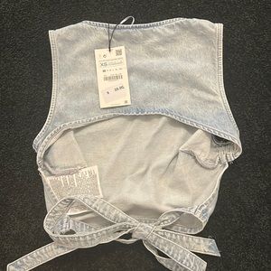 Open back Zara Jean top